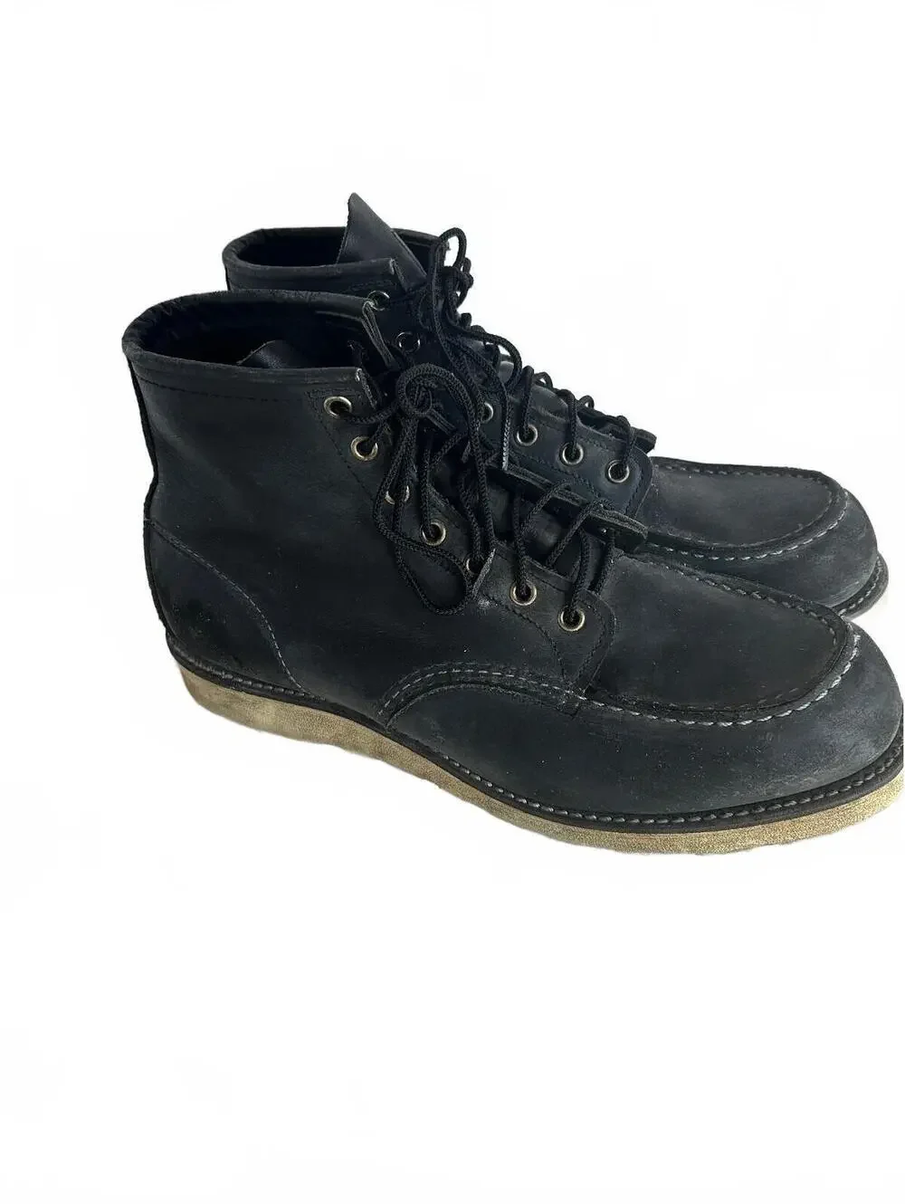 Red Wing 9075 Classic Moc Toe Black Boots Men 11.5 USA